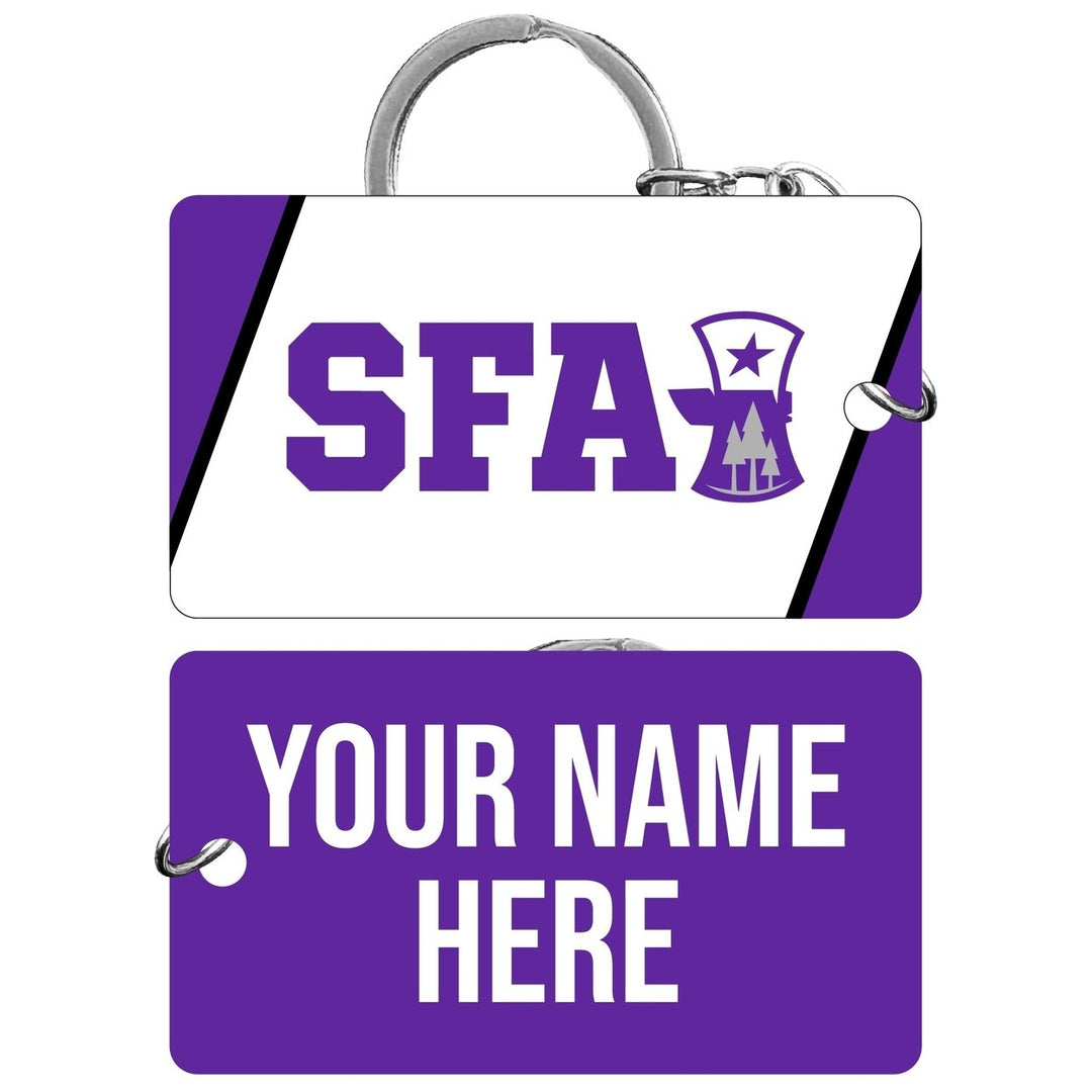 Stephen F. Austin State University Customizable Acrylic Keychain 1.5" x 2.75" Officially Licensed Collegiate Product Image 1