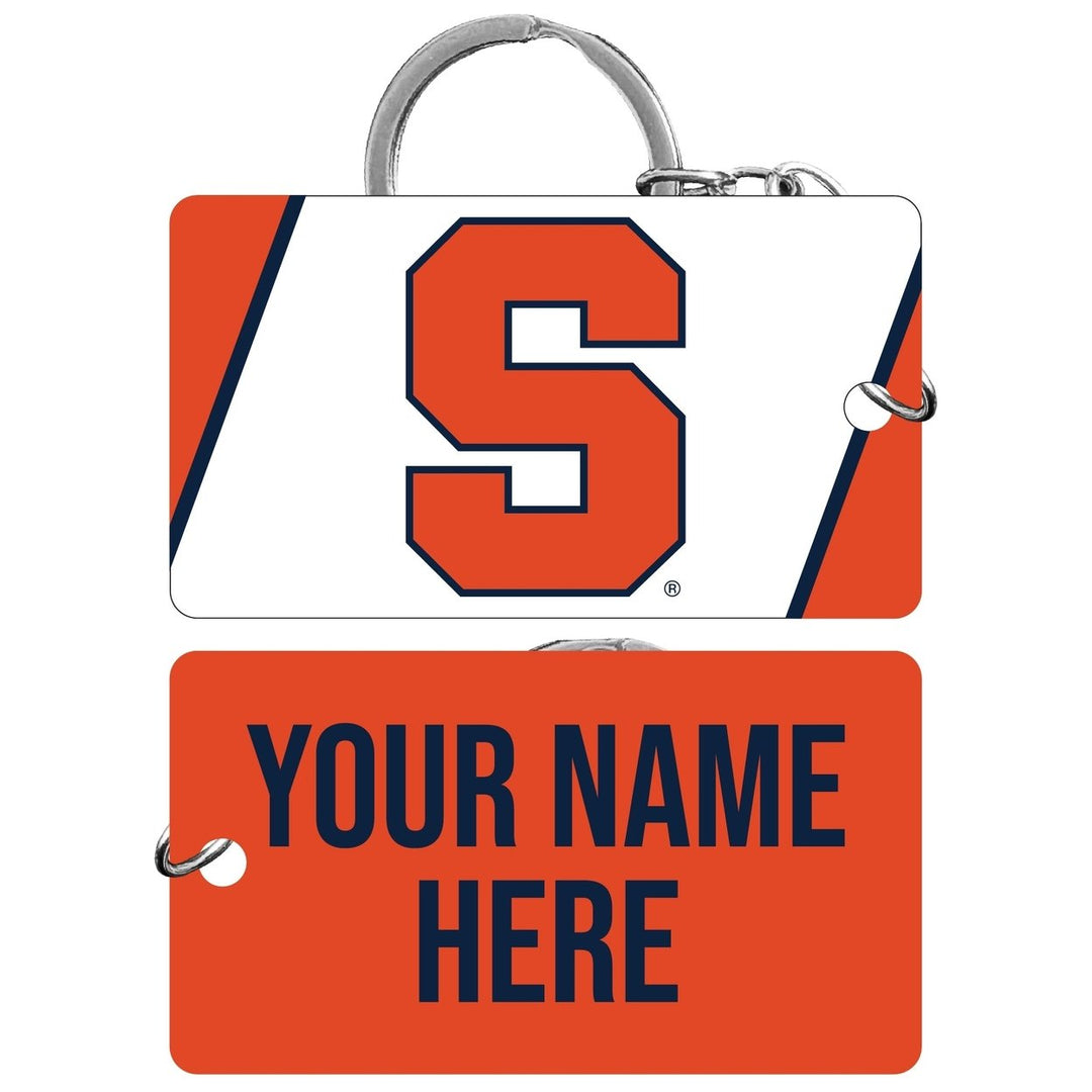 Syracuse Orange Customizable Acrylic Keychain 1.5" x 2.75" Officially Licensed Collegiate Product Image 1