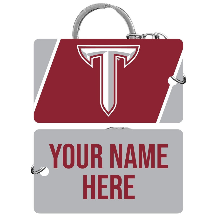 Troy University Customizable Acrylic Keychain 1.5" x 2.75" Officially Licensed Collegiate Product Image 1