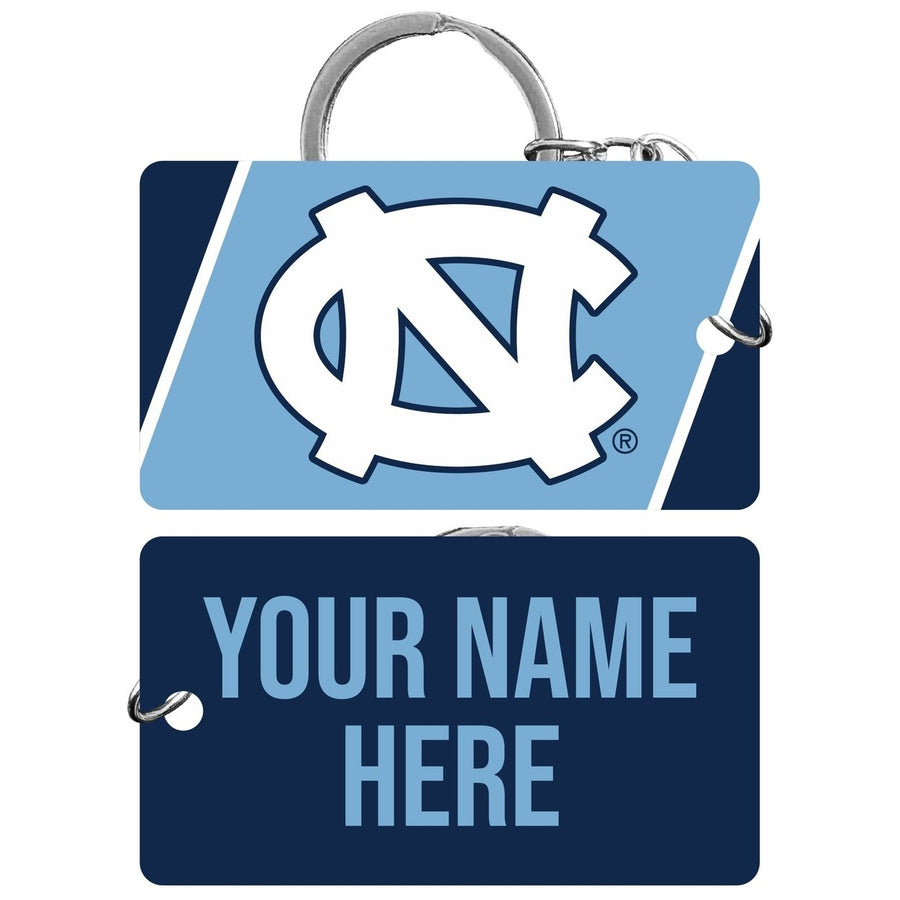 UNC Tar Heels Customizable Acrylic Keychain 1.5" x 2.75" Officially Licensed Collegiate Product Image 1