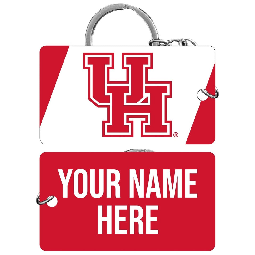 University of Houston Customizable Acrylic Keychain 1.5" x 2.75" Officially Licensed Collegiate Product Image 1