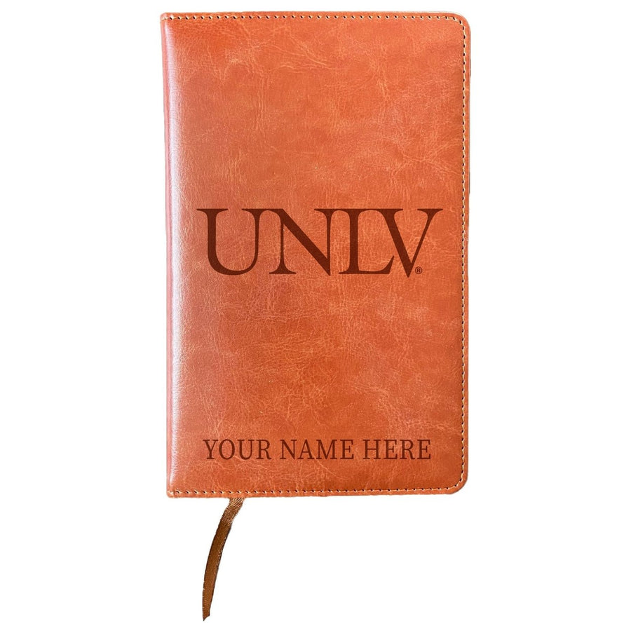 UNLV Rebels Customizable Engraved 8" x 5" Leather Journal Officially Licensed Collegiate Product Image 1