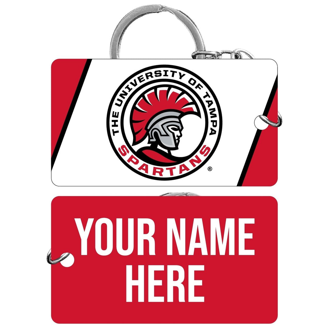 University of Tampa Spartans Customizable Acrylic Keychain 1.5" x 2.75" Officially Licensed Collegiate Product Image 1