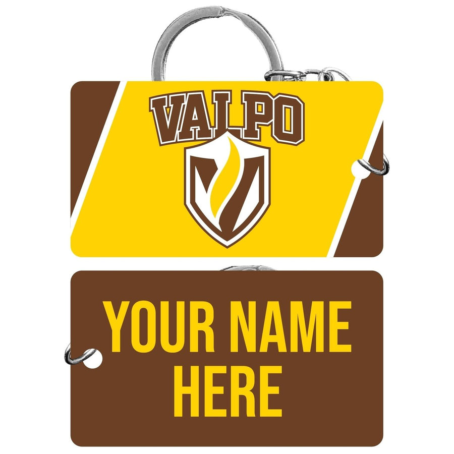 Valparaiso University Customizable Acrylic Keychain 1.5" x 2.75" Officially Licensed Collegiate Product Image 1