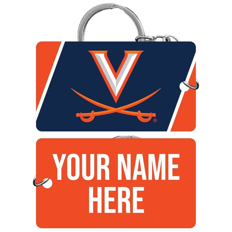 Virginia Cavaliers Customizable Acrylic Keychain 1.5" x 2.75" Officially Licensed Collegiate Product Image 1