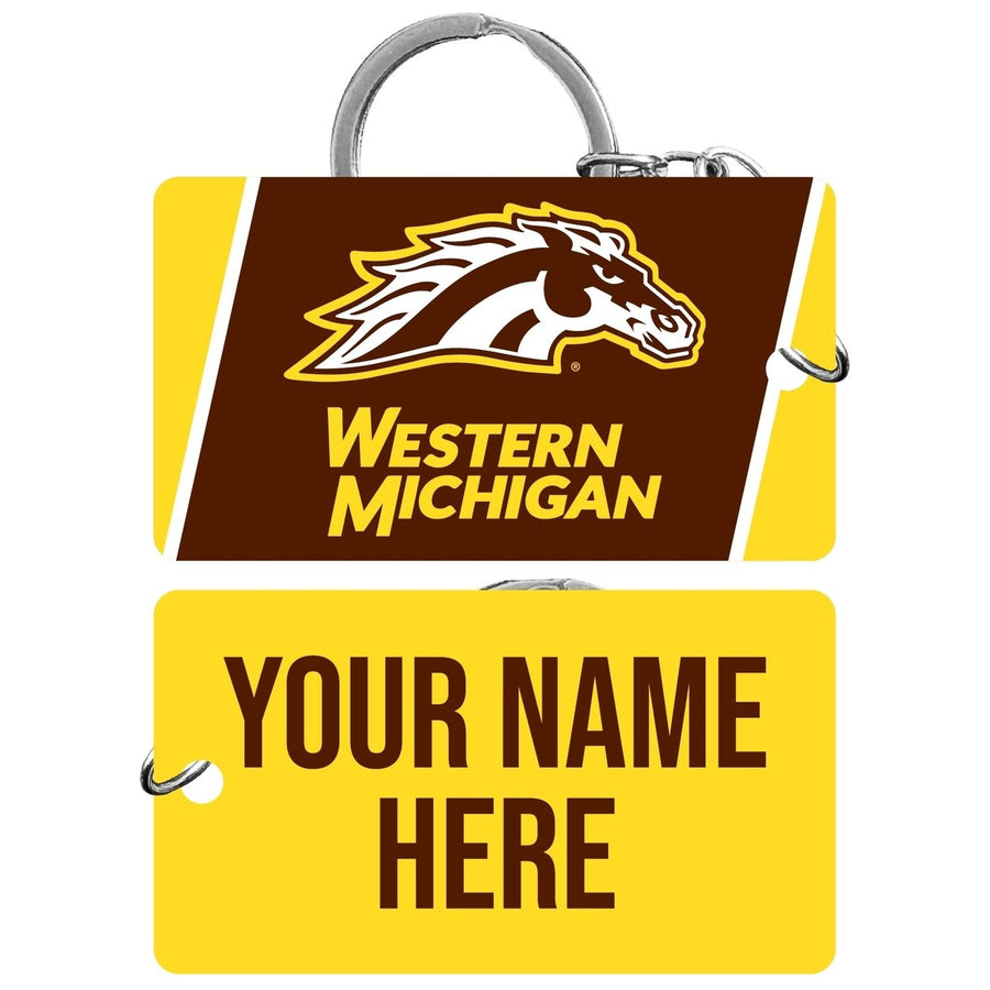 Western Michigan University Customizable Acrylic Keychain 1.5" x 2.75" Officially Licensed Collegiate Product Image 1