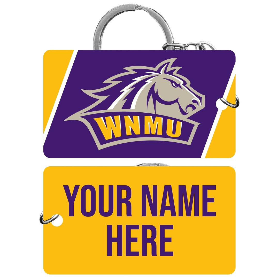 Western Mexico University Customizable Acrylic Keychain 1.5" x 2.75" Officially Licensed Collegiate Product Image 1