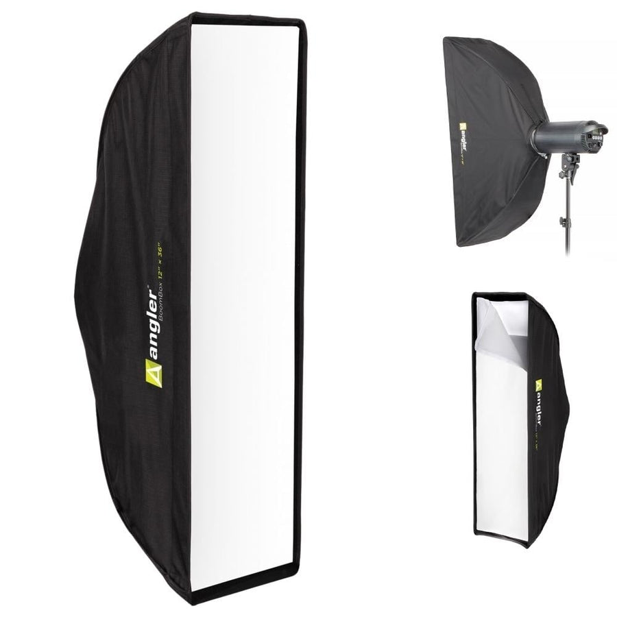 Angler BoomBox Strip Softbox (12 x 36") with Bowens Mount Versatile Lighting Solution for Monolights Strobes and LEDs Image 1