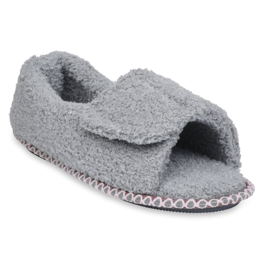 Gaahuu Womens Adjustable Memory Foam Edema Slipper Cozee Fleece Size S-XL Image 1