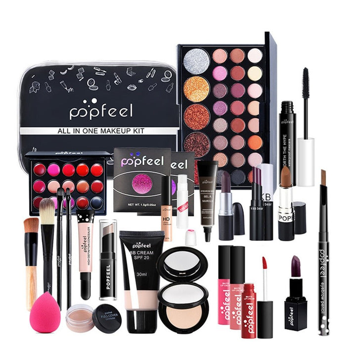 O.TWO.O 17pcs Full Makeup Set With Foundation Highlighter Blush Matte Lipstick Waterproof Eyeliner Eyeshadow Cosmetics Image 2