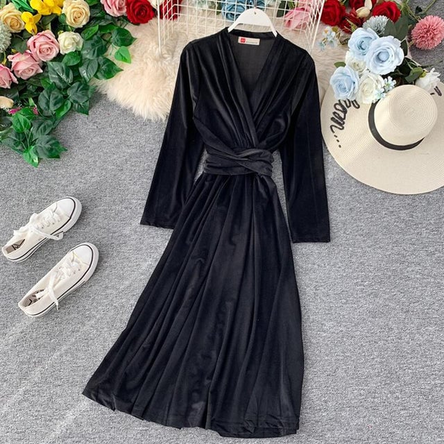 Simenual Skinny Fashion Velvet Black Rompers Women Jumpsuit With Gloves Long Sleeve Fashion Party Ruched Biker Playsuits Image 7