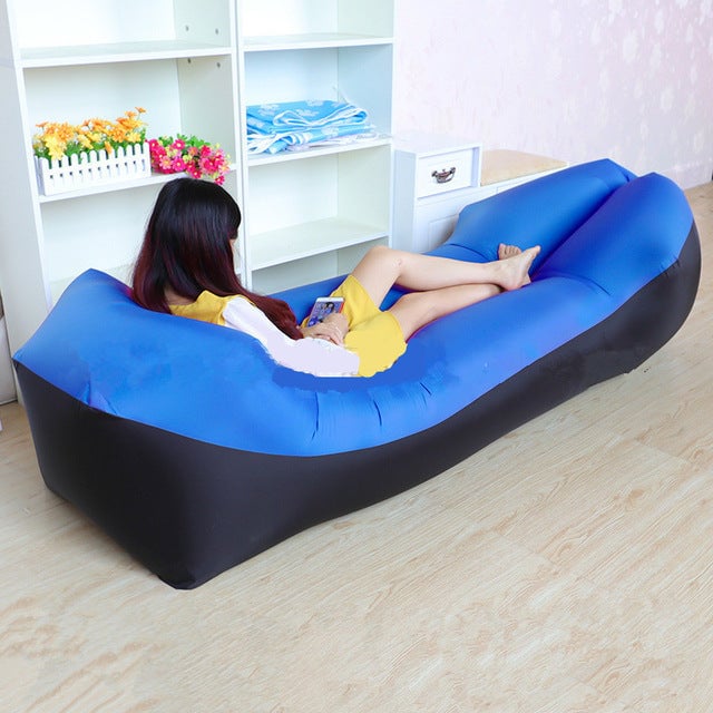 Trend Outdoor Products Fast Infaltable Air Sofa Bed Good Quality Sleeping Bag Inflatable Air Bag Lazy bag Beach Sofa Image 7