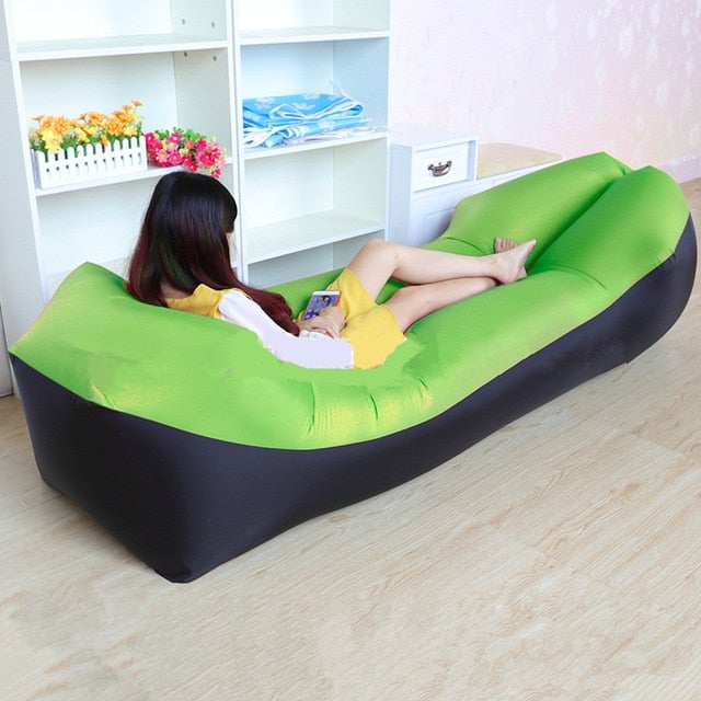 Trend Outdoor Products Fast Infaltable Air Sofa Bed Good Quality Sleeping Bag Inflatable Air Bag Lazy bag Beach Sofa Image 8