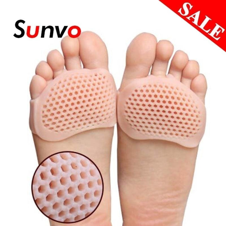 Insoles Forefoot Pads for Women High Heel Shoes Foot Blister Care Toes Insert Pad Silicone Gel Insole Pain Relief Image 1