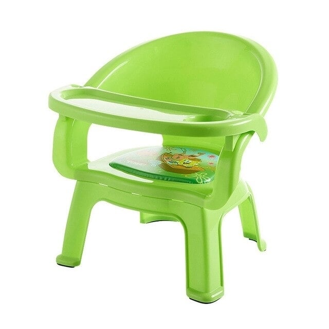 Childrens Dining Chair With Plate Baby Eating Table Baby Chair Dining Table Back Call Called Chair Baby Plastic Stool Image 4