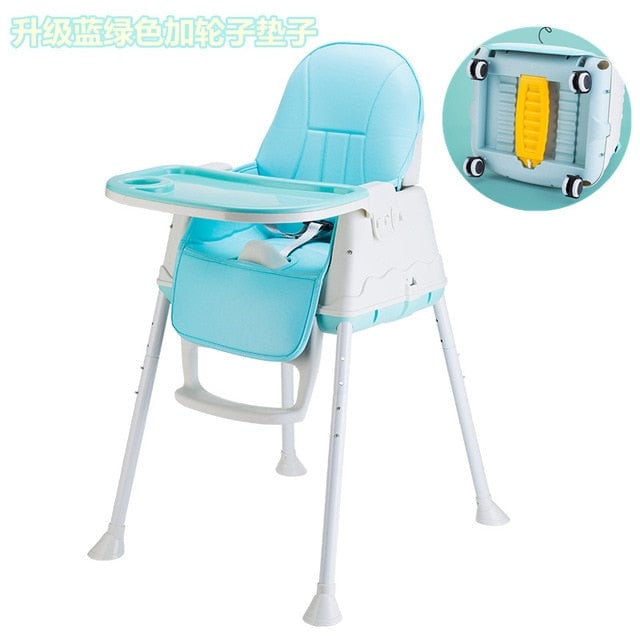 Kids High Chair Feeding Chair Baby Chair Booster Seat Children Adjustable Folding Chairs Kids Highchair Seat Baby Eating Image 3