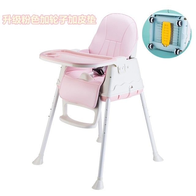 Kids High Chair Feeding Chair Baby Chair Booster Seat Children Adjustable Folding Chairs Kids Highchair Seat Baby Eating Image 4