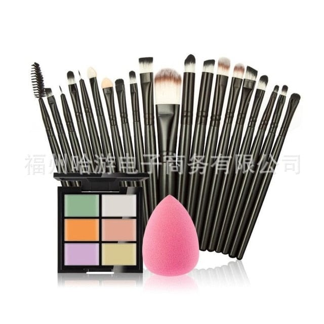 makeup brushes Set +6 Colors Concealer Palette maquiagem Puff Face Contour concealer Cosmetic Make Up Tools Brushes for Image 4