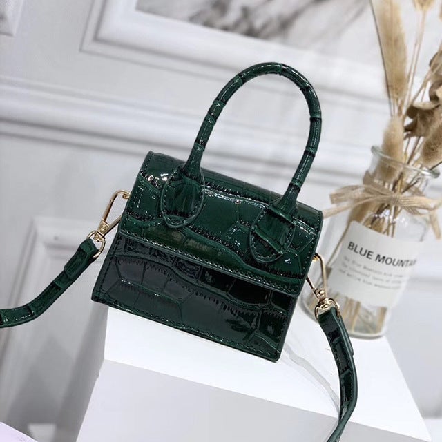 Mini Small Square bag 2019 Fashion Quality PU Leather Womens Handbag Crocodile pattern Chain Shoulder Messenger Bags Image 3