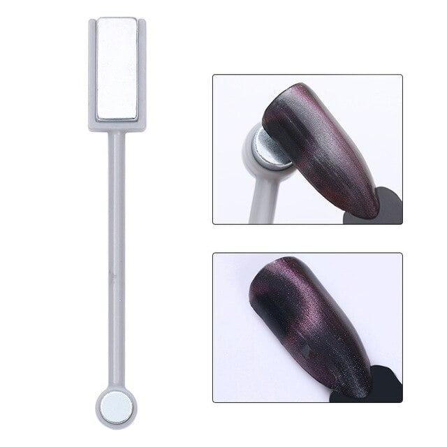 Nail Art Magnet Stick Cat Eye Magnet for UV Gel Varnish Polish 9D Cat Eye Line Strip Effect Strong Magnetic Pen Nail Art Image 2