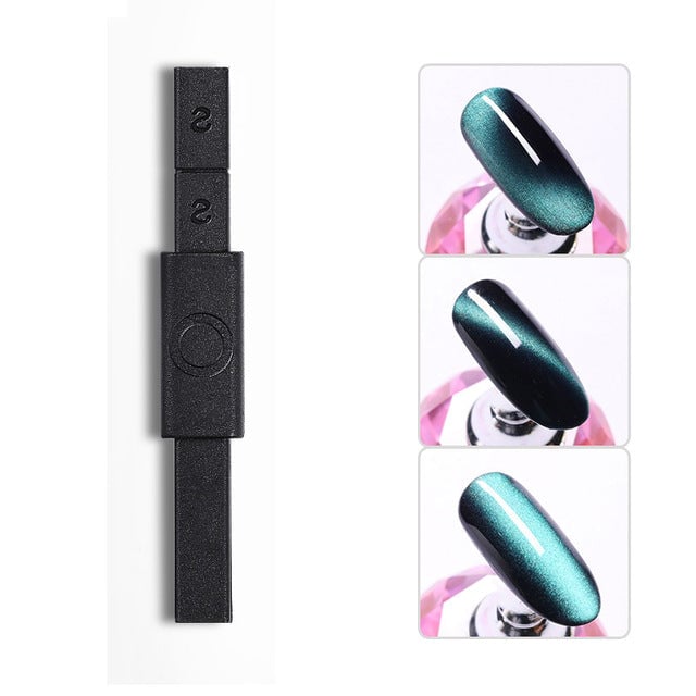 Nail Art Magnet Stick Cat Eye Magnet for UV Gel Varnish Polish 9D Cat Eye Line Strip Effect Strong Magnetic Pen Nail Art Image 4