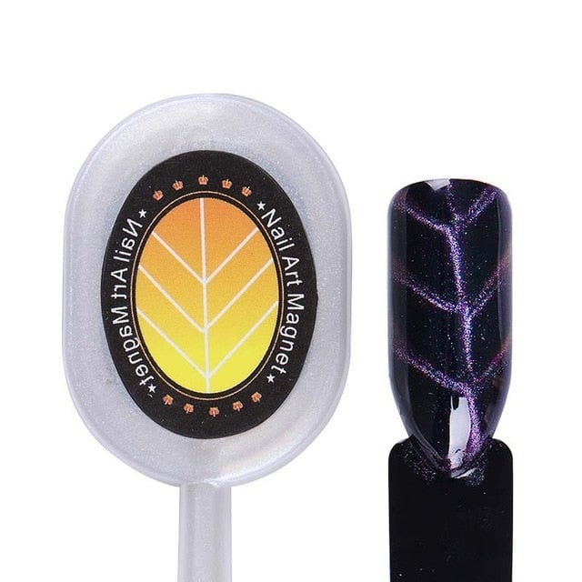 Nail Art Magnet Stick Cat Eye Magnet for UV Gel Varnish Polish 9D Cat Eye Line Strip Effect Strong Magnetic Pen Nail Art Image 7