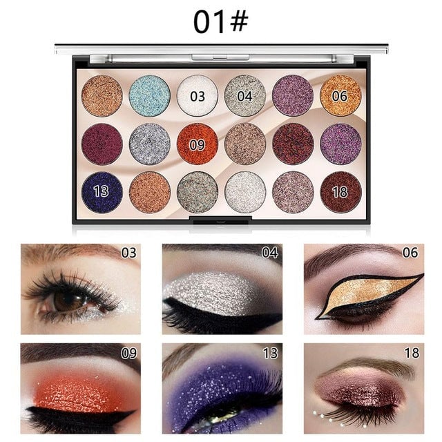 MISS ROSE Brand 180color Eyeshadow Palette Matte Nude Shimmer Long Lasting Eye Shadow Palette With Brush Eyebrow Powder Image 6