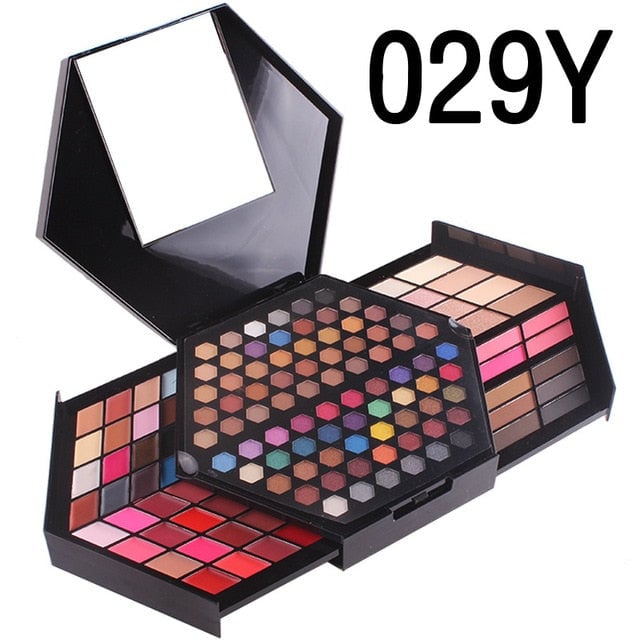 MISS ROSE Brand 180color Eyeshadow Palette Matte Nude Shimmer Long Lasting Eye Shadow Palette With Brush Eyebrow Powder Image 8