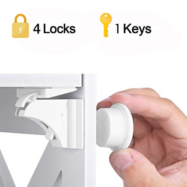 Safety Lock Lock Protects Childrens Safety Drawer Door Cabinet Lock Image 2