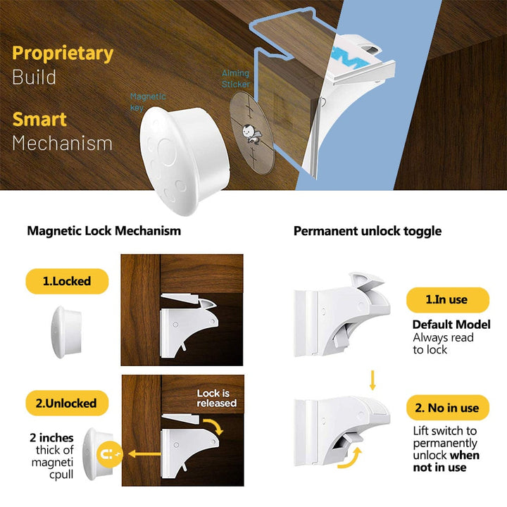 Safety Lock Lock Protects Childrens Safety Drawer Door Cabinet Lock Image 10