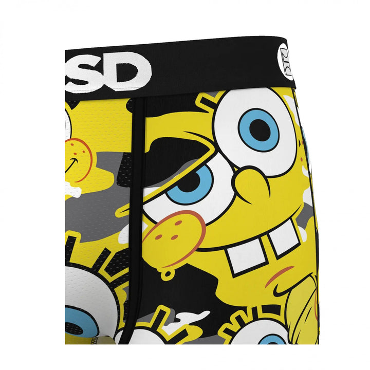 SpongeBob SquarePants Face Camo PSD Boxer Briefs Image 4