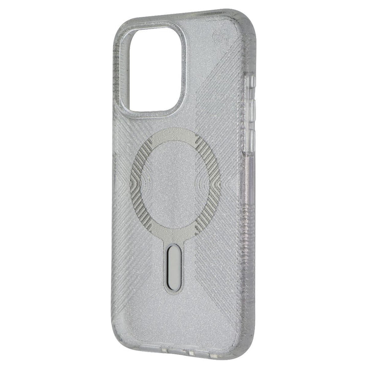 Speck Lux Grip ClickLock MagSafe Case iPhone 15 Pro Max - Platinum Glitter Image 1