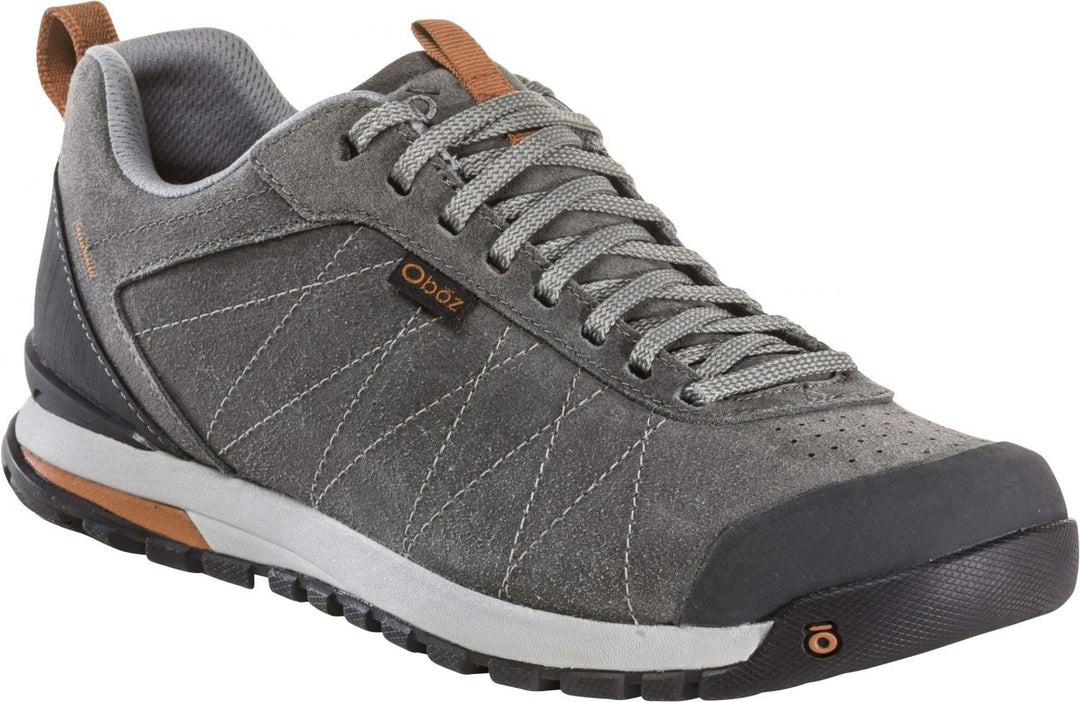 Oboz Bozeman Low Leather Charcoal Shoes Waterproof Suede Size 74201-Charcoal Image 1