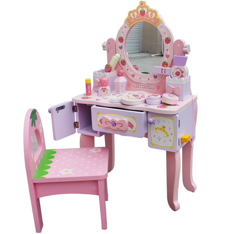 Girls over home childrens dresser toy set simulation baby makeup toy makeup box birthday gift Image 1