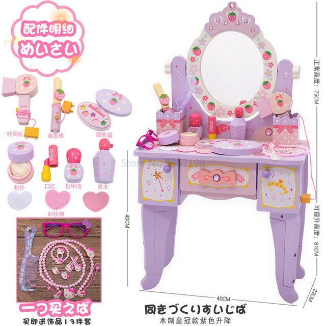 Girls over home childrens dresser toy set simulation baby makeup toy makeup box birthday gift Image 2