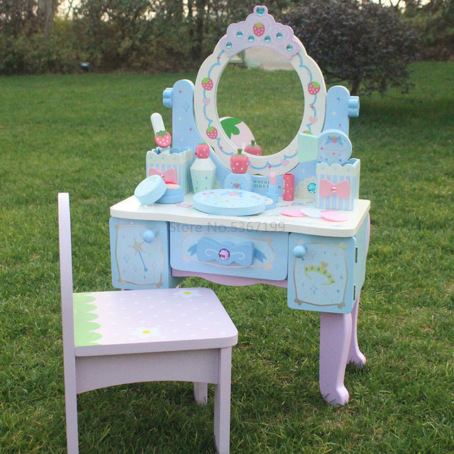 Girls over home childrens dresser toy set simulation baby makeup toy makeup box birthday gift Image 3