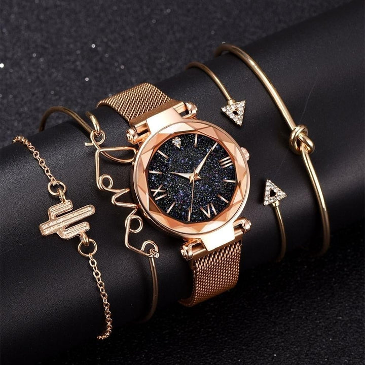 Starry Sky Quartz Ladies Watch Image 1