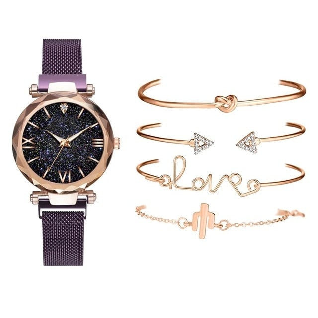 Starry Sky Quartz Ladies Watch Image 1