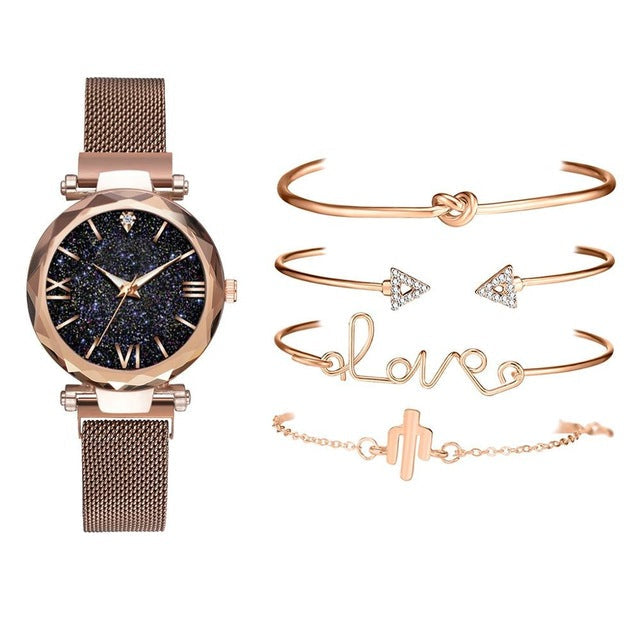 Starry Sky Quartz Ladies Watch Image 6