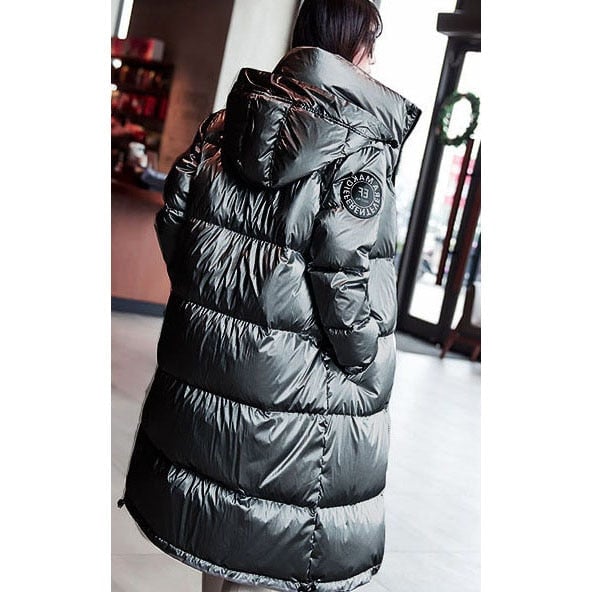 Women Down Jacket 2020 Winter Coat big Real faux Collar Women Long Paragraph Thickening Warm Hooded For Female Parka Image 4