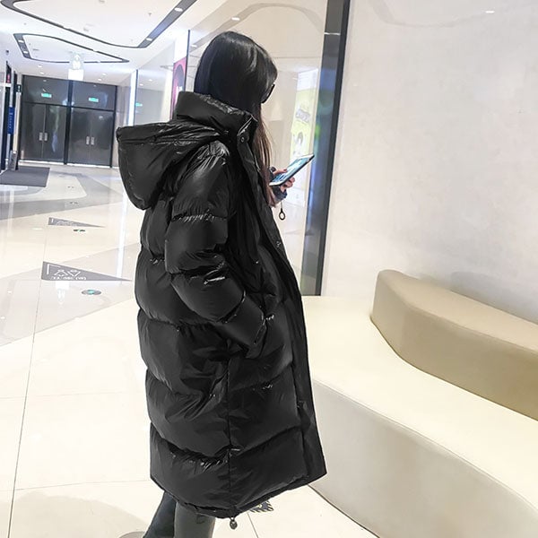 Women Down Jacket 2020 Winter Coat big Real faux Collar Women Long Paragraph Thickening Warm Hooded For Female Parka Image 7