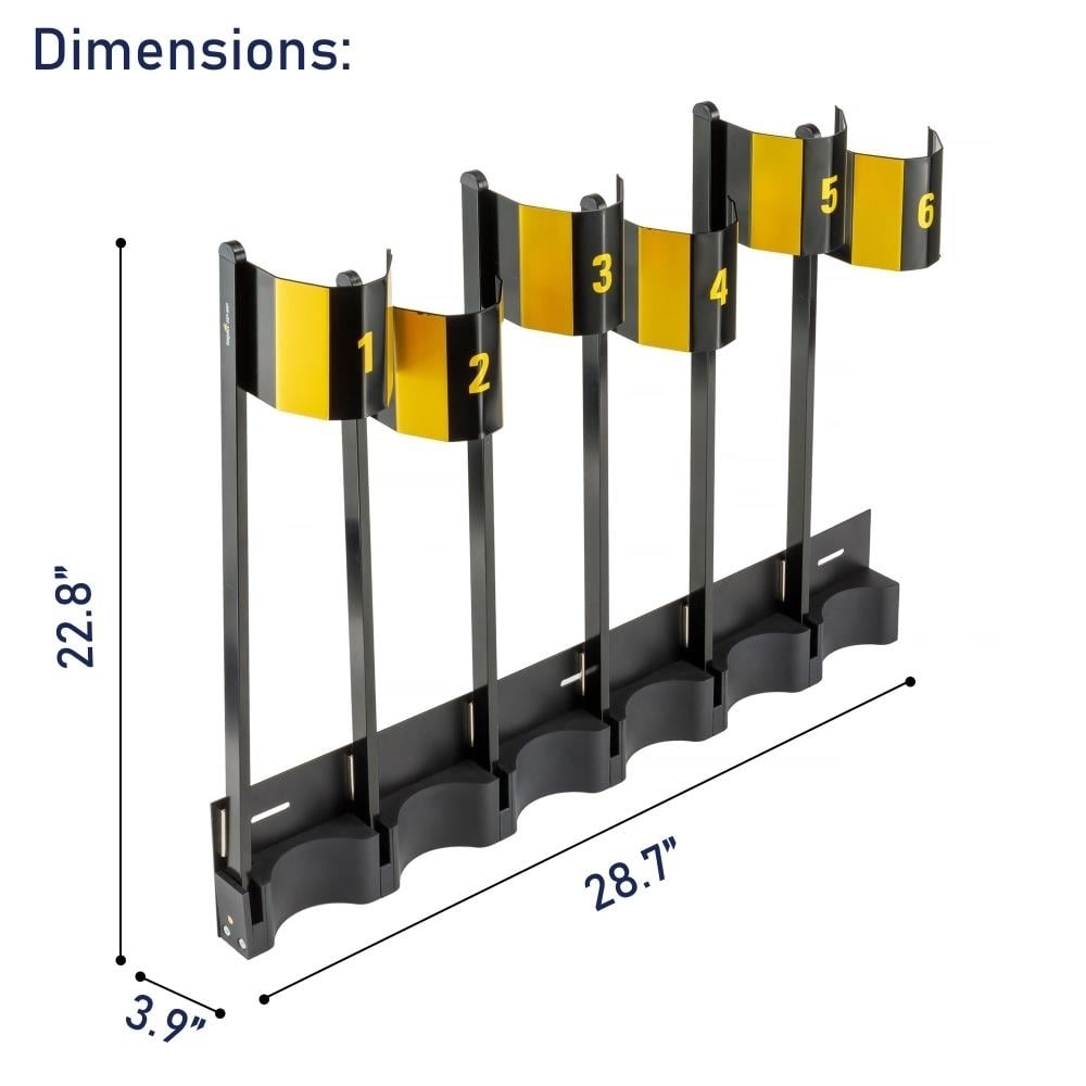 Impact Seamless Paper Rack Magnetic Organizer for 6 Rolls Black 9 Aluminum Image 6