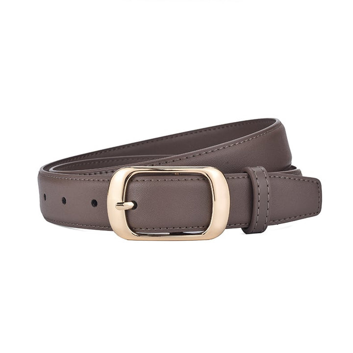 Fashion Women Simple Leather Belt Image 2