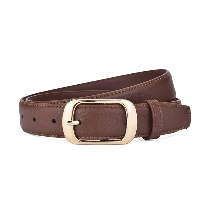 Fashion Women Simple Leather Belt Image 3