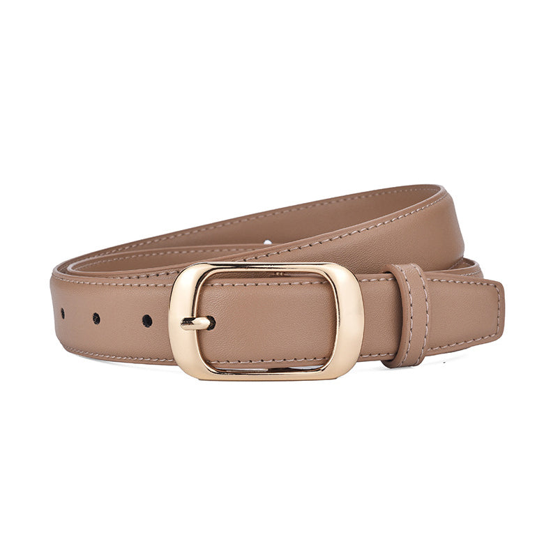 Fashion Women Simple Leather Belt Image 4