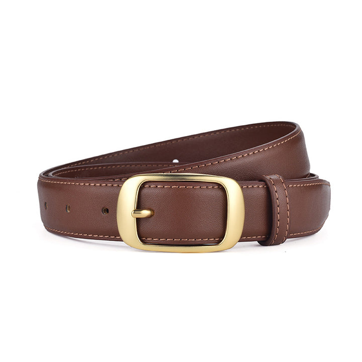 Fashion Women Simple Leather Belt Image 7