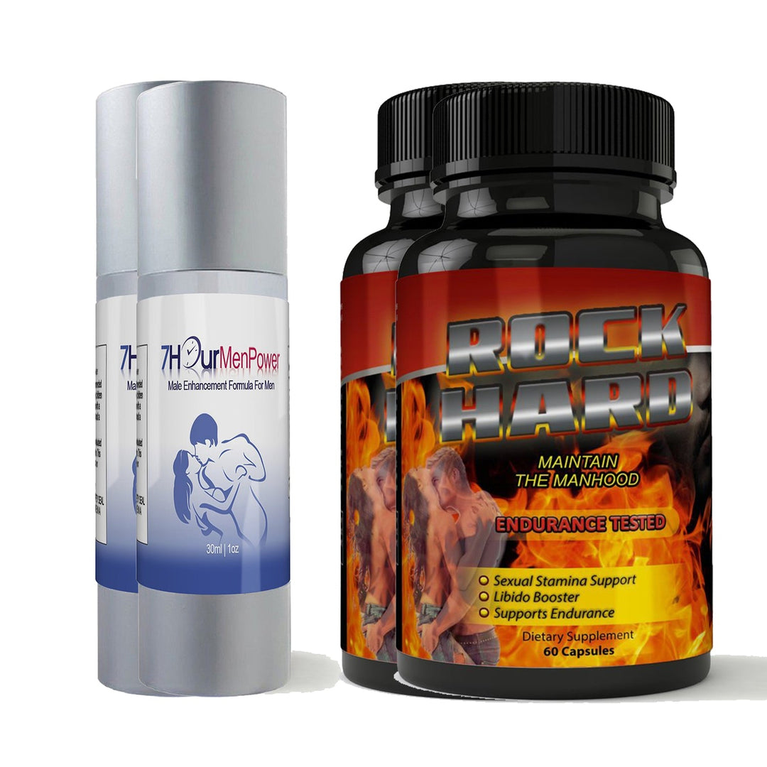 7Hour Men Power Gel Rock Hard Testosterone Booster Male Enhancement Combo Pack Image 2