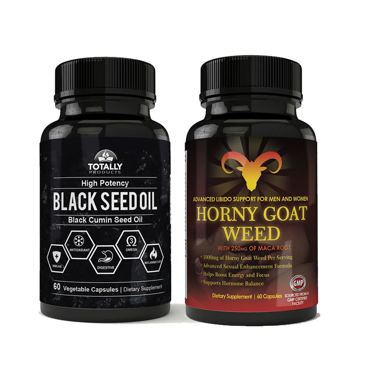 Black Seed Oil and Horny Goat Weed Combo Pack Image 1