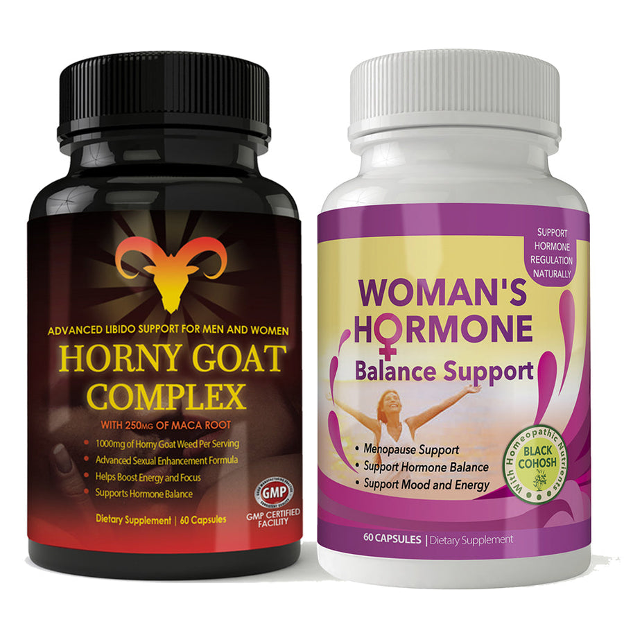 Horny Goat Complex and Womans Hormone Support Combo Pack Image 1