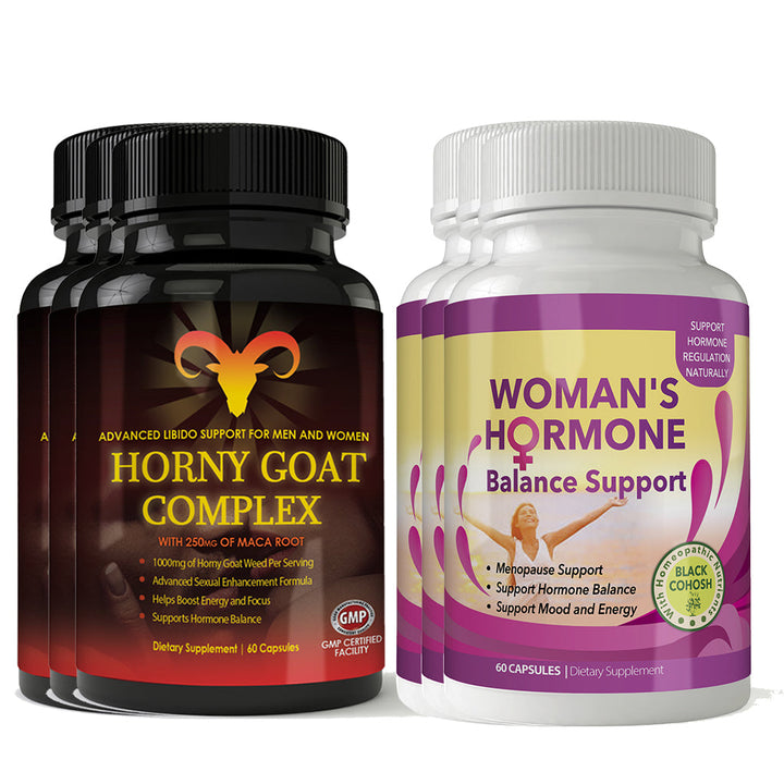 Horny Goat Complex and Womans Hormone Support Combo Pack Image 3